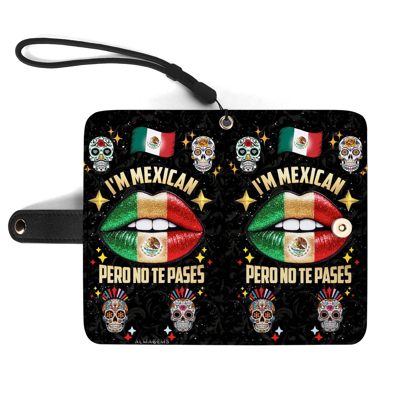Je suis mexicain, mais je ne te laisse pas tranquille ! - Portefeuille en cuir personnalisé pour téléphone - ME046_PW