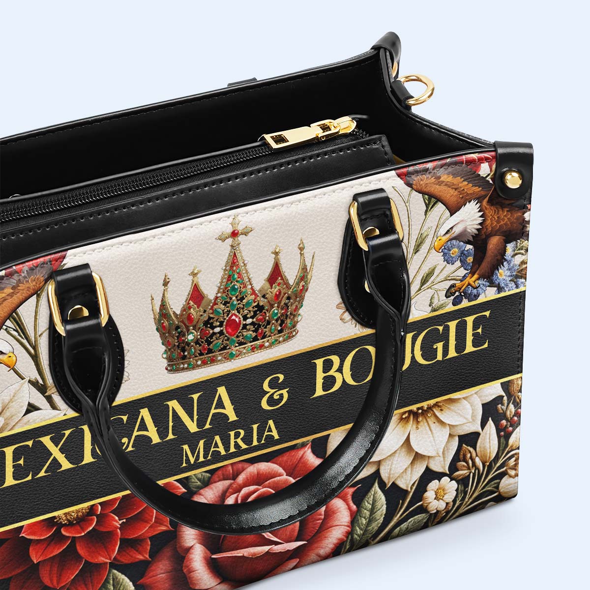 MEXICANA & BOUGIE - Sac à main en cuir personnalisé - ME049_HB