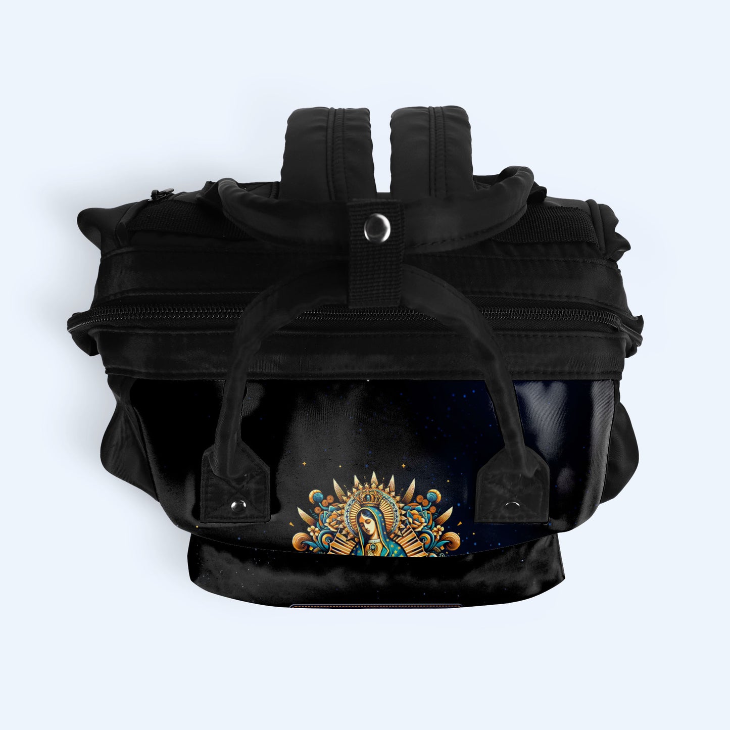 She Who Kneels Before Our Lady Of Guadalupe - Personalized Custom Duckbilled Travel Backpack - ME052_DKB