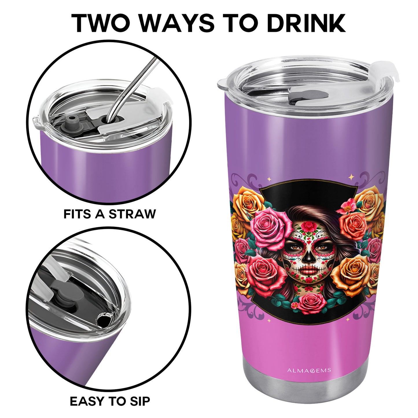 Gobelet personnalisé en acier inoxydable « Hilarante » (590 ml) et « 850 ml » (750 ml) – ME052_TB