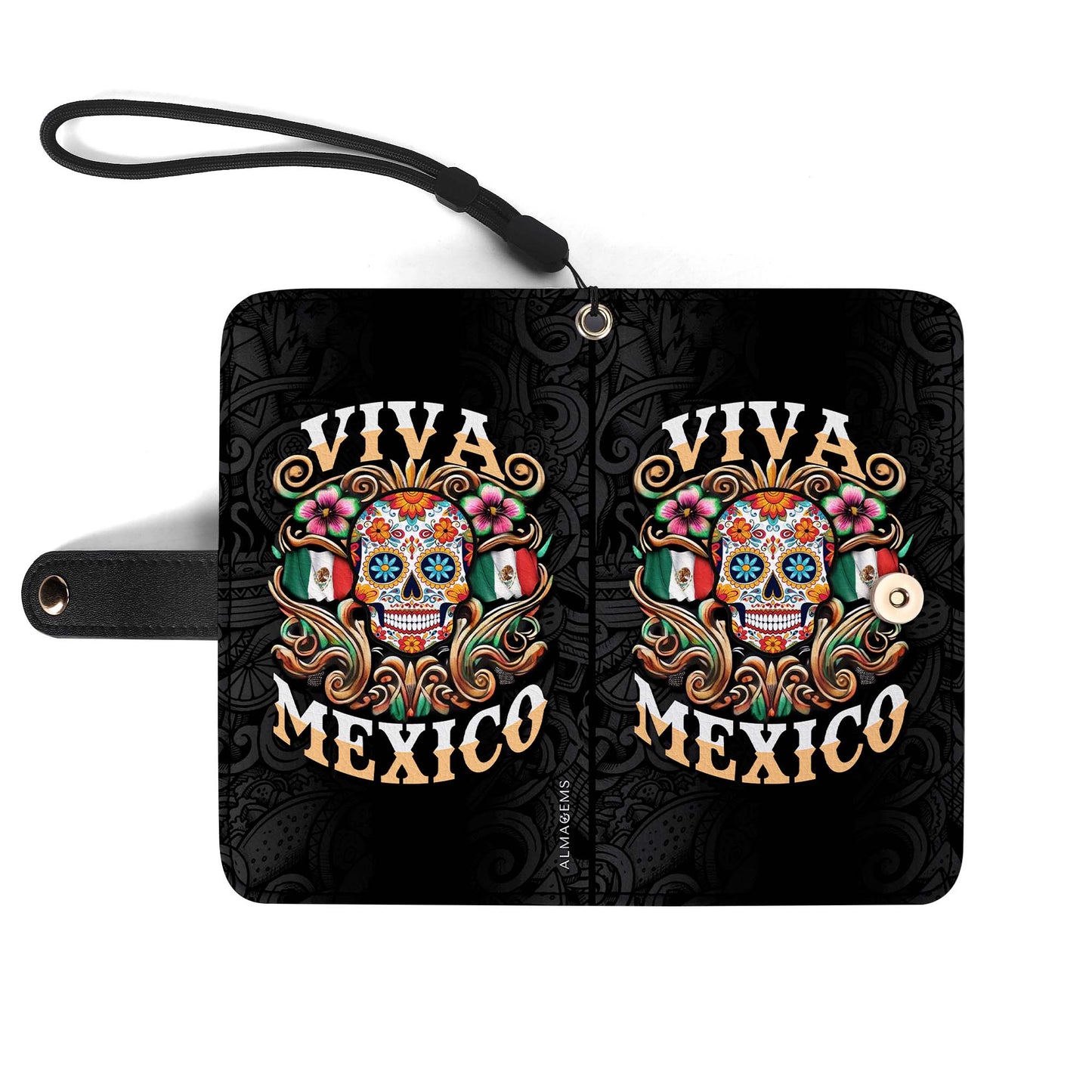 Viva Mexico - Personalized Custom Phone Leather Wallet - ME057_PW