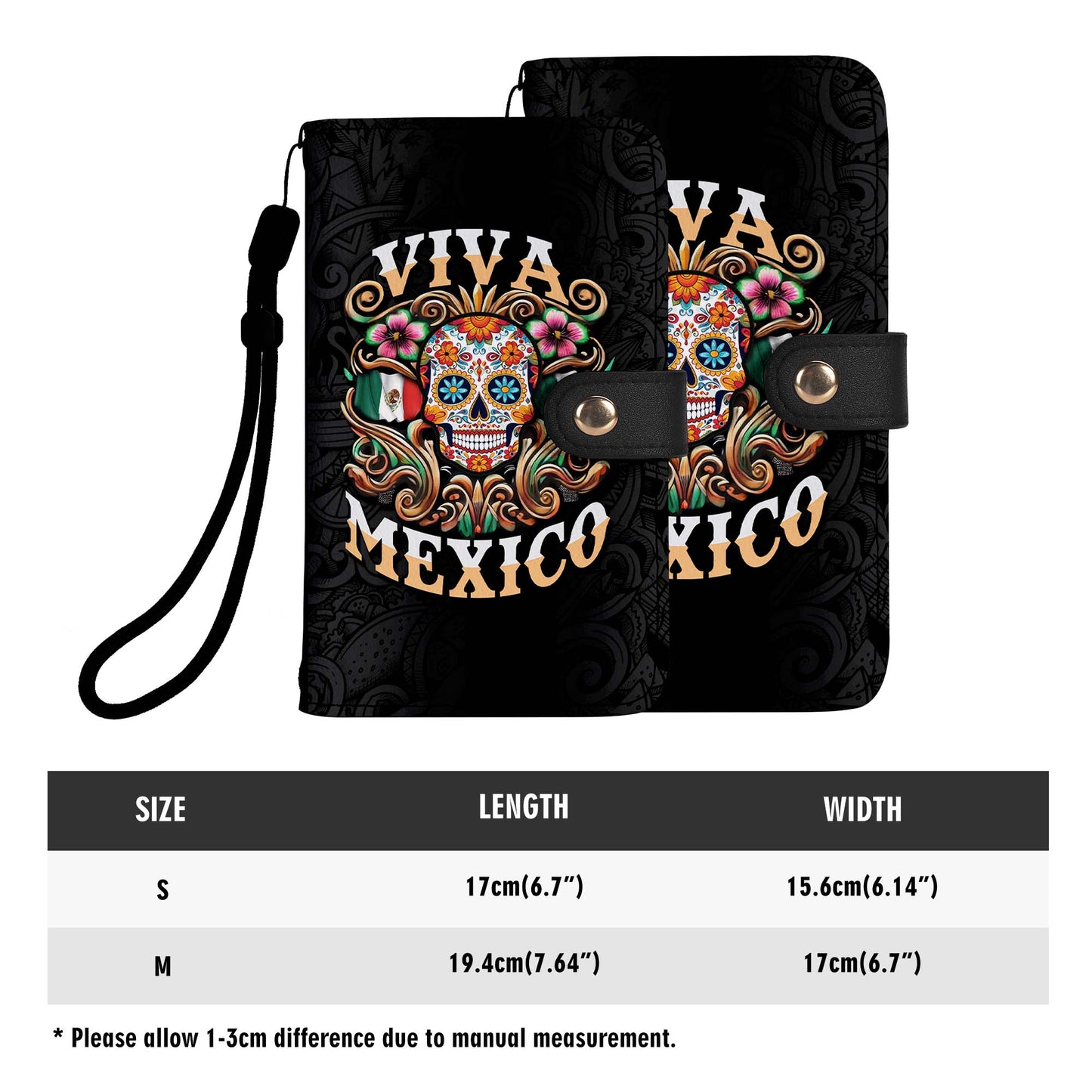 Viva Mexico - Personalized Custom Phone Leather Wallet - ME057_PW
