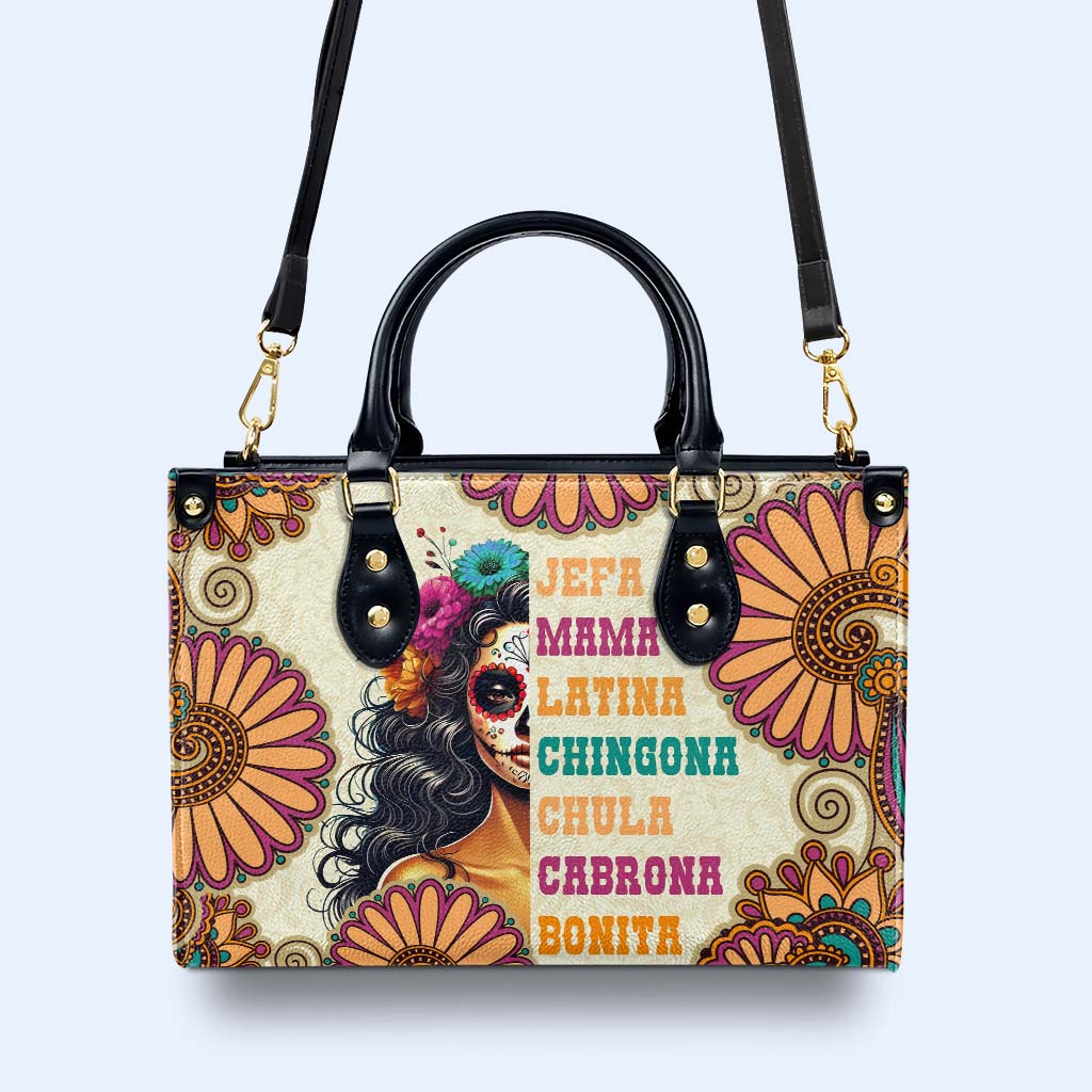 JEFA. MAMA. LATINA - Sac à main en cuir personnalisé - ME061_HB