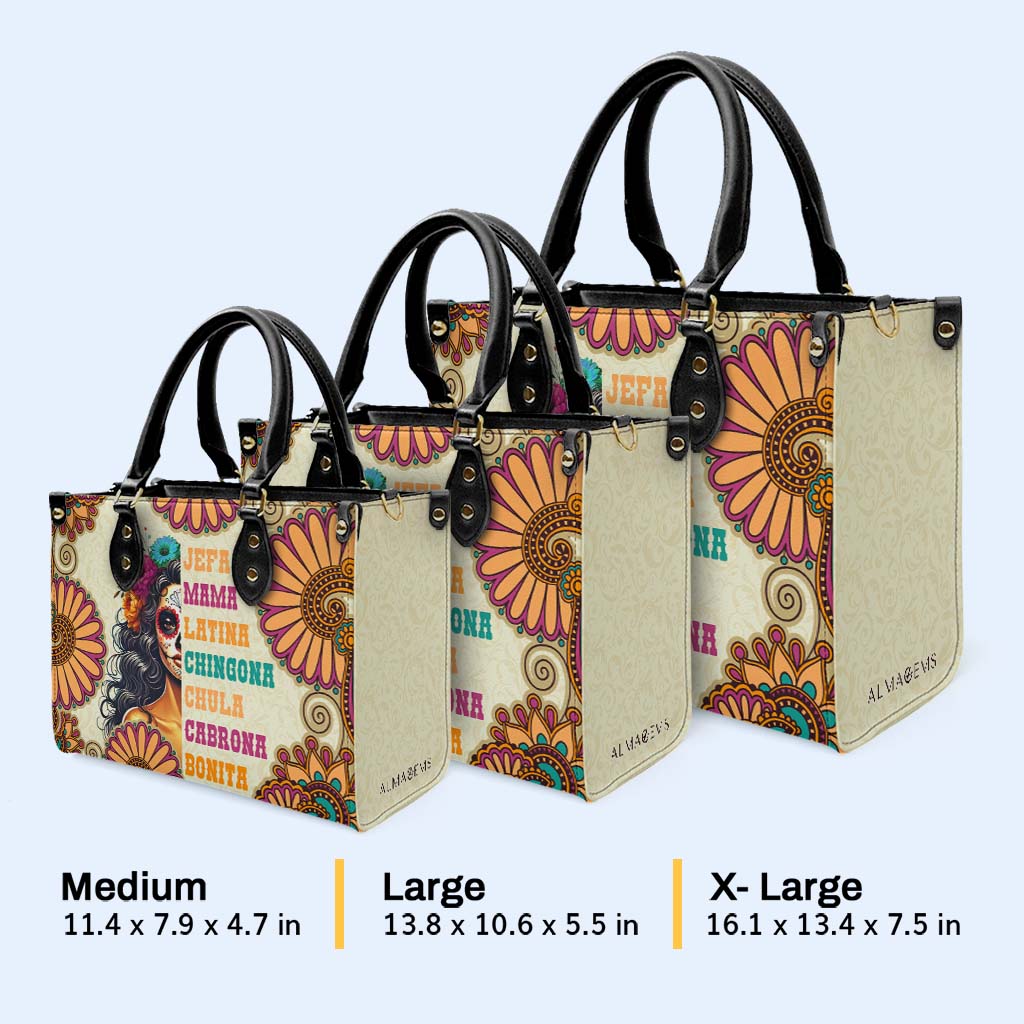 JEFA. MAMA. LATINA - Sac à main en cuir personnalisé - ME061_HB