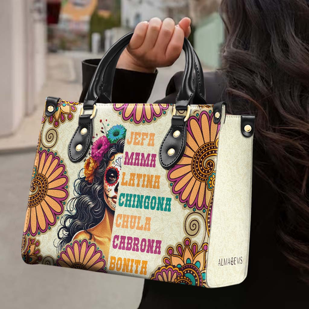 JEFA. MAMA. LATINA - Sac à main en cuir personnalisé - ME061_HB