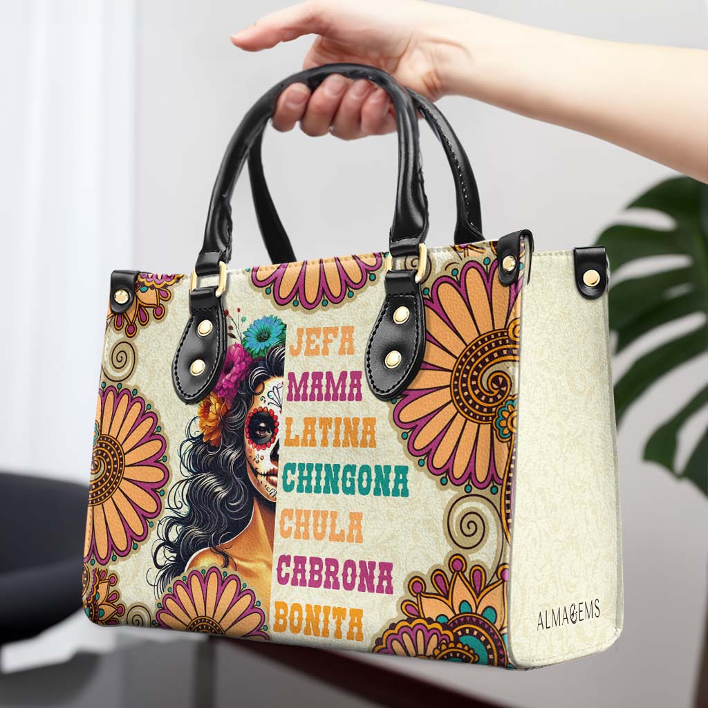 JEFA. MAMA. LATINA - Sac à main en cuir personnalisé - ME061_HB