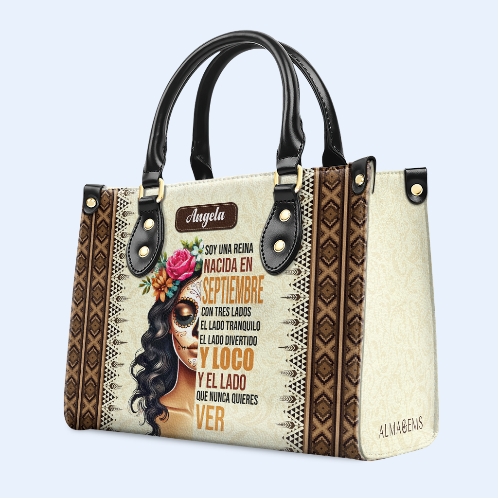 Je suis une reine - Sac à main en cuir personnalisé - ME062_HB