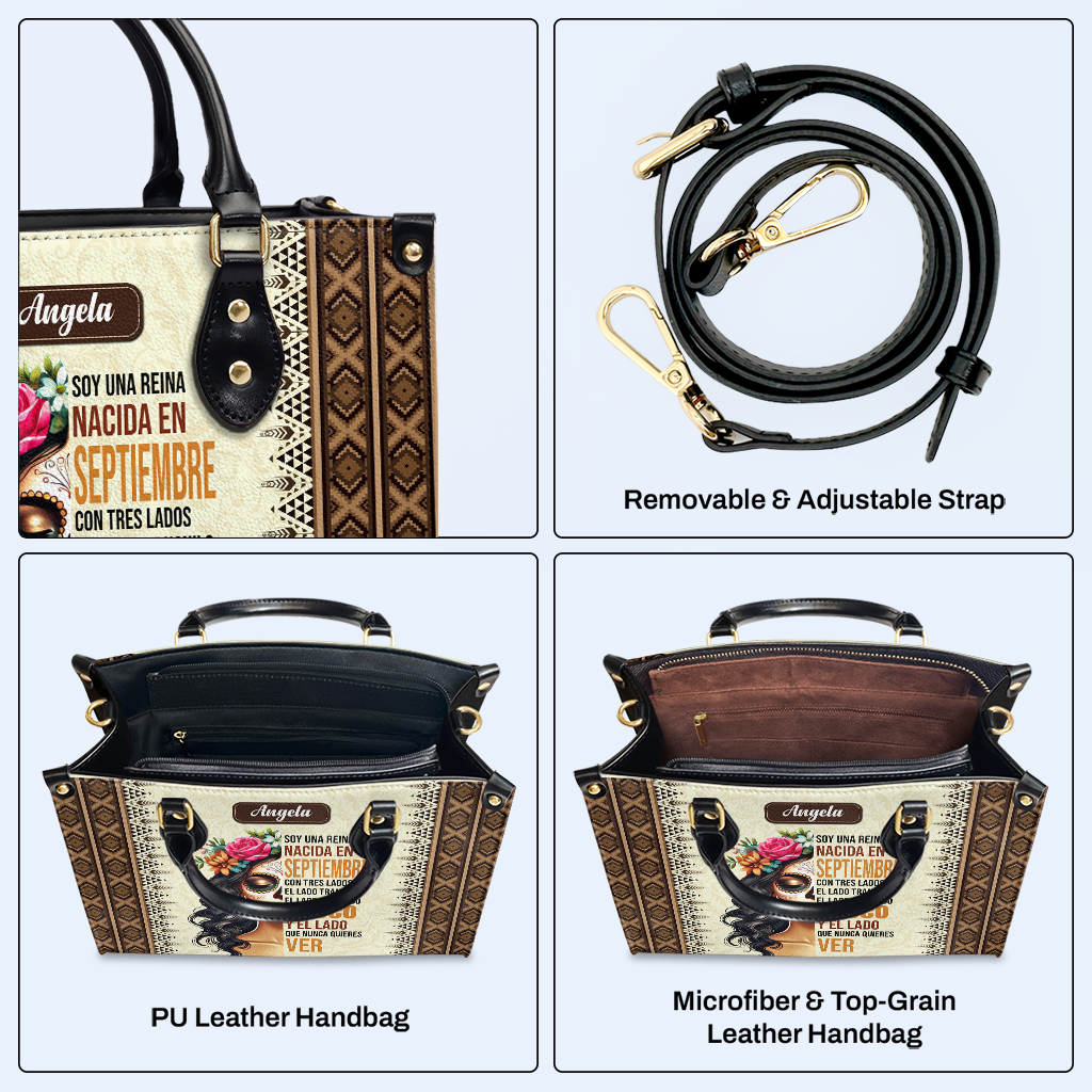Je suis une reine - Sac à main en cuir personnalisé - ME062_HB