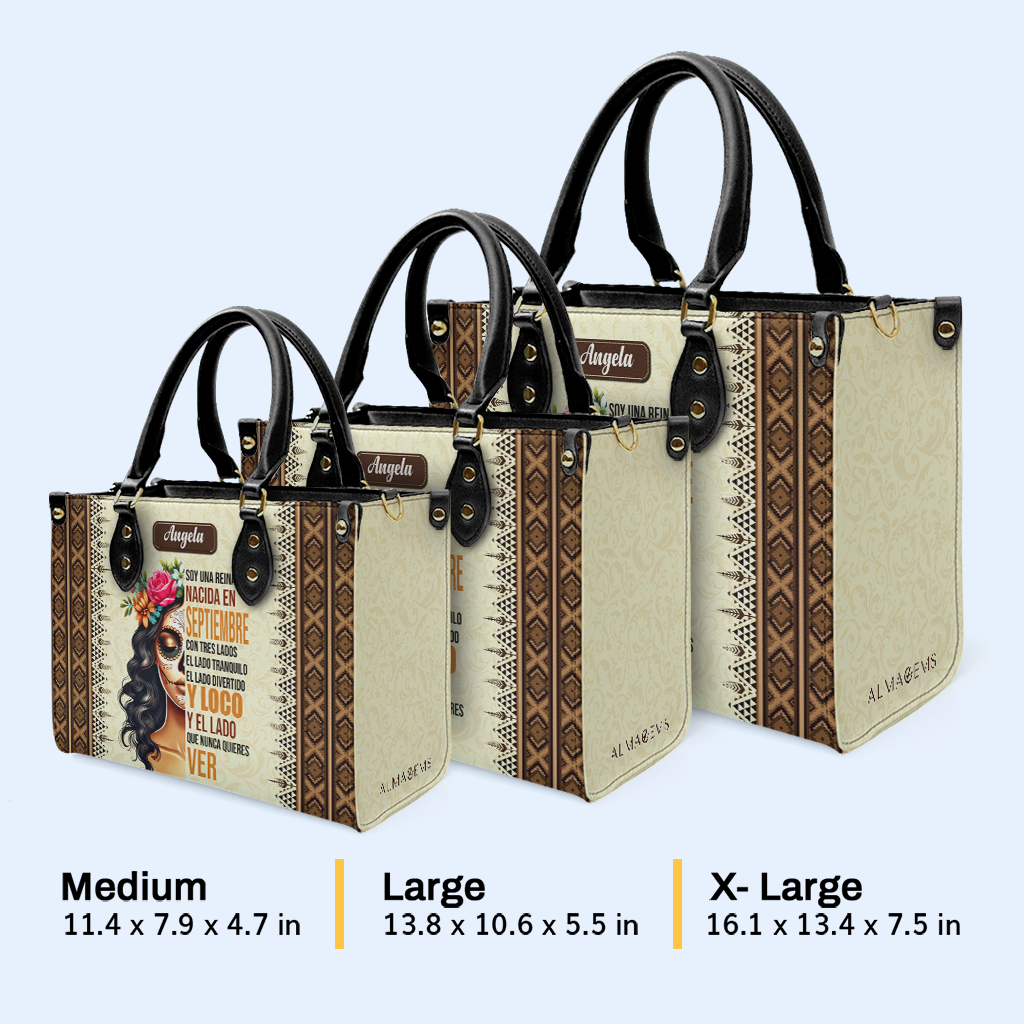 Je suis une reine - Sac à main en cuir personnalisé - ME062_HB