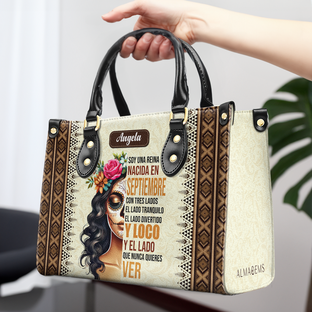 Je suis une reine - Sac à main en cuir personnalisé - ME062_HB
