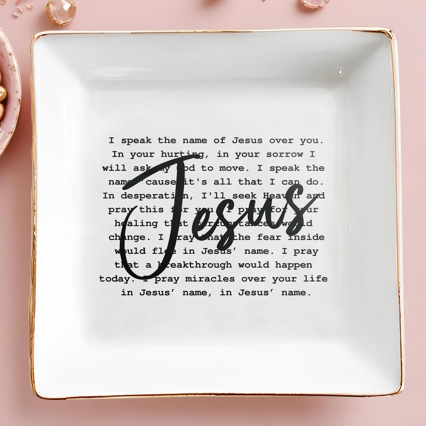 JÉSUS - Plat à bijoux personnalisé - FT009_SCRD