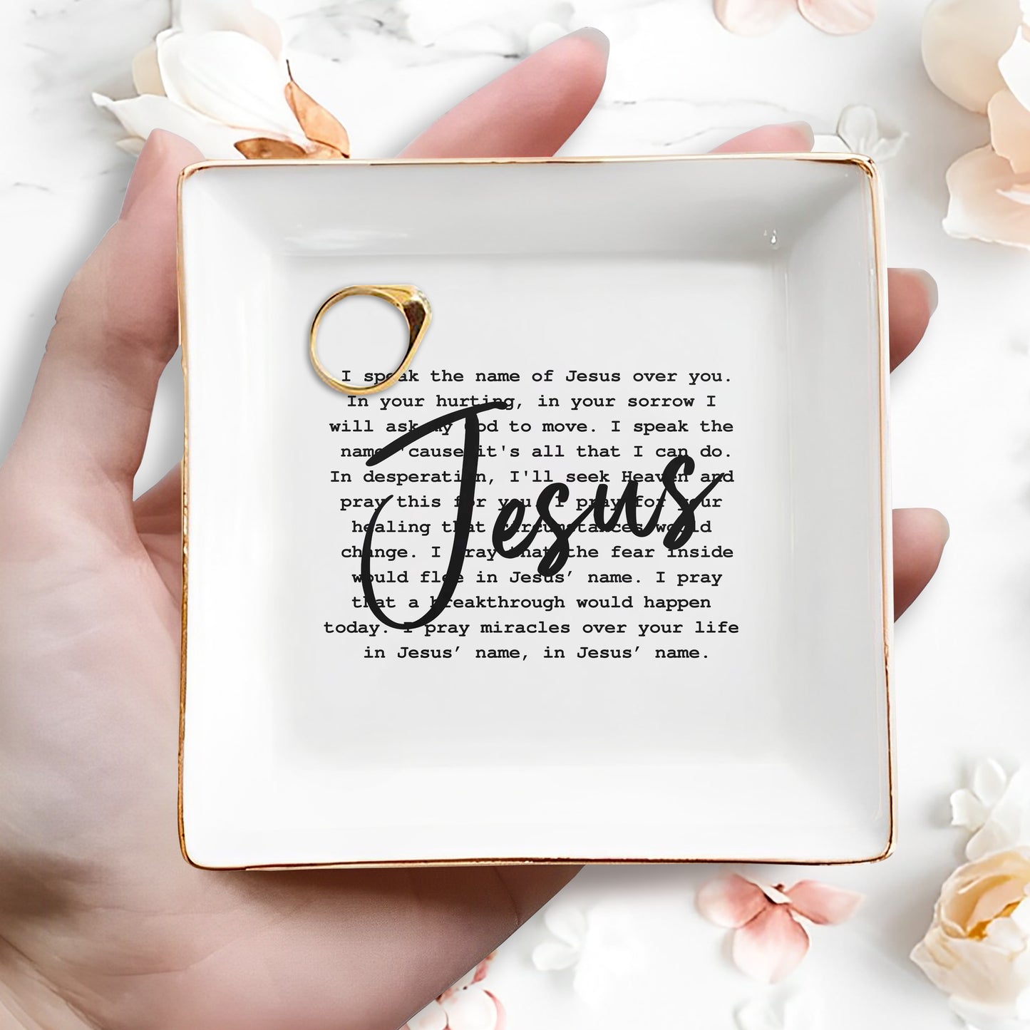 JÉSUS - Plat à bijoux personnalisé - FT009_SCRD