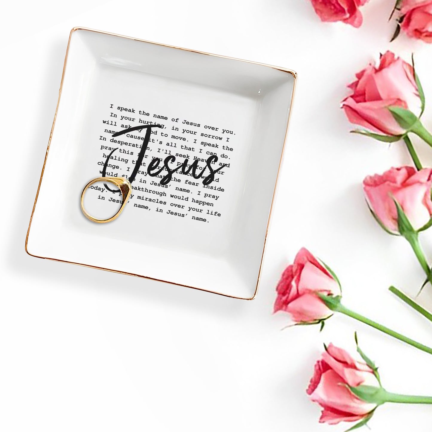 JÉSUS - Plat à bijoux personnalisé - FT009_SCRD