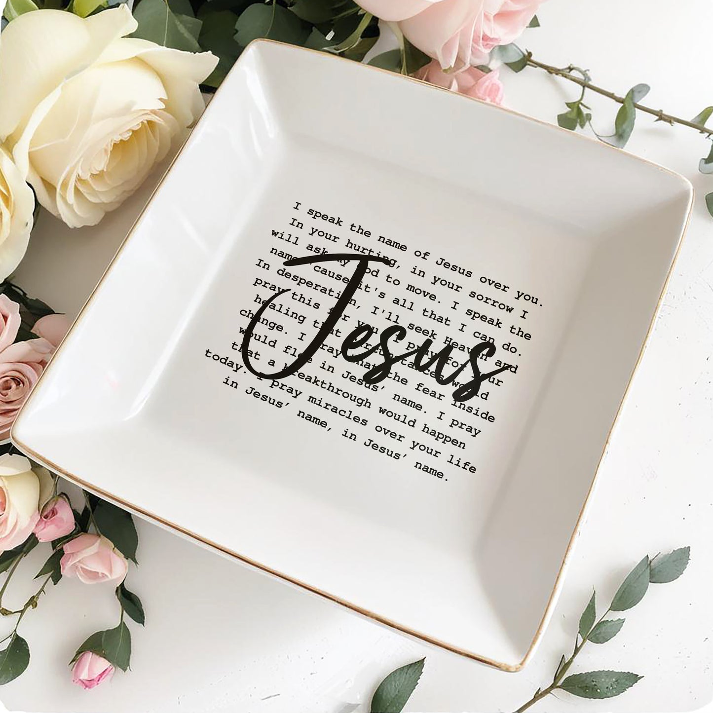 JÉSUS - Plat à bijoux personnalisé - FT009_SCRD