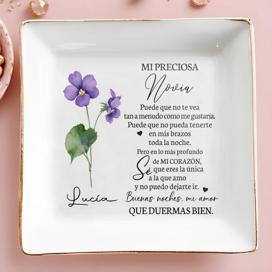 MI PRECIOSA NOVIA - Plat à bijoux personnalisé - CP018_SCRD