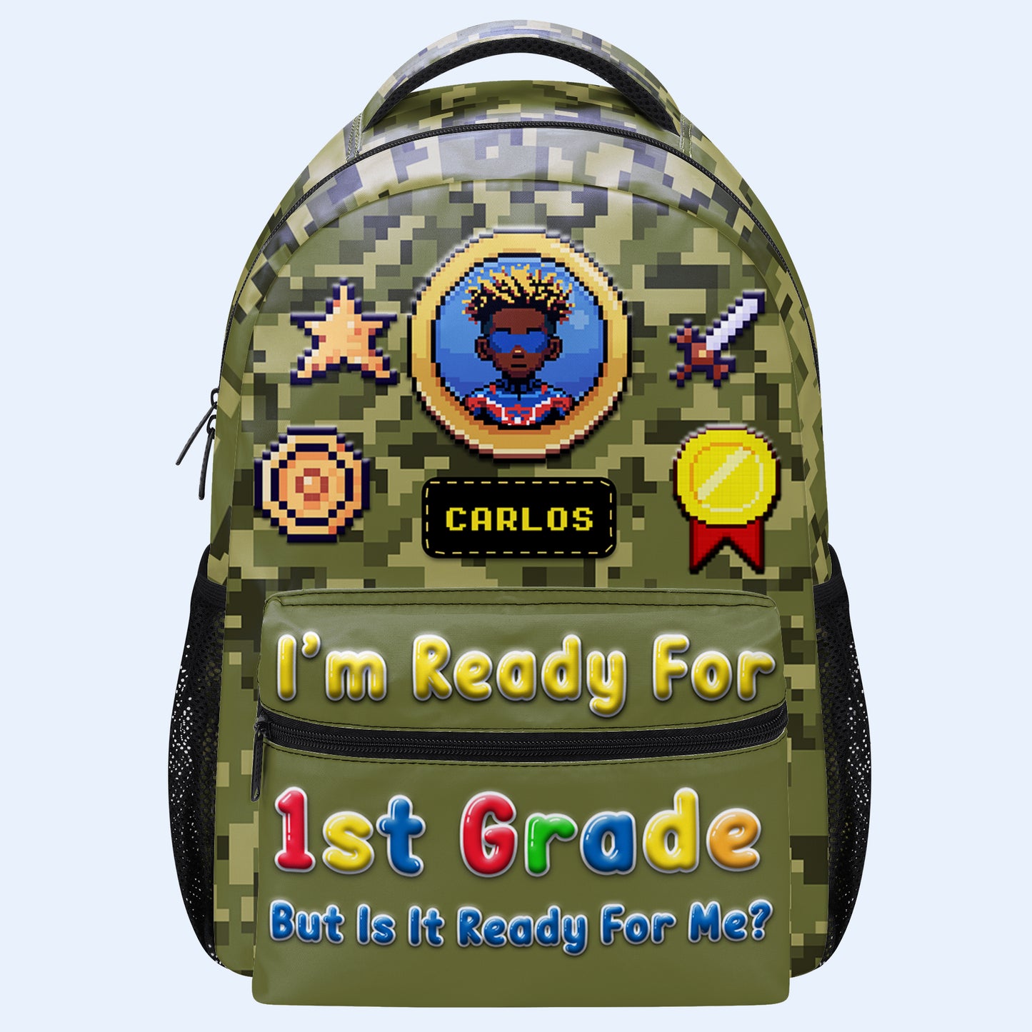 Je suis prêt pour… mais est-ce prêt pour moi ? - Sac à dos personnalisé - KID009_CB
