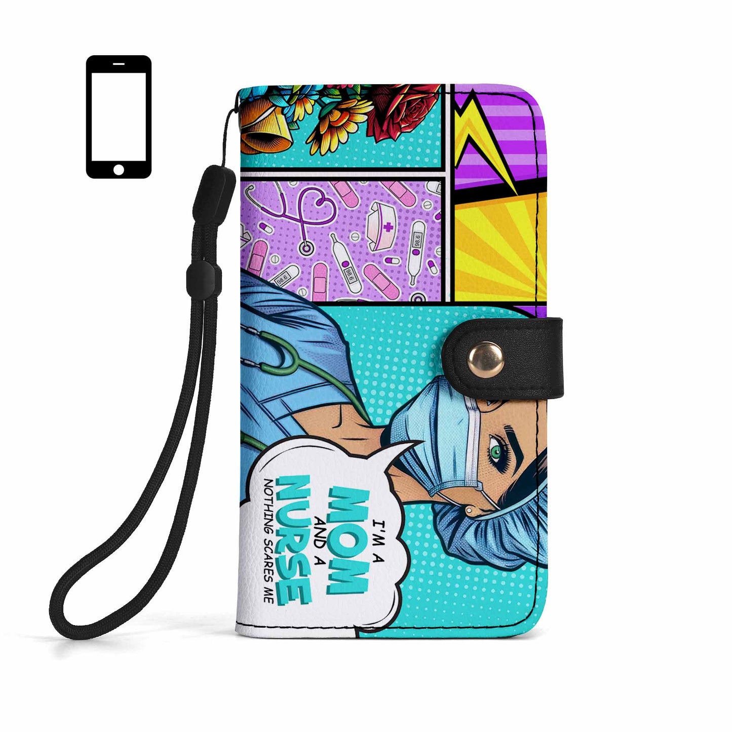 Custom Name And Title "I'm A Mom And..." - Personalized Custom Phone Leather Wallet - MM01PW