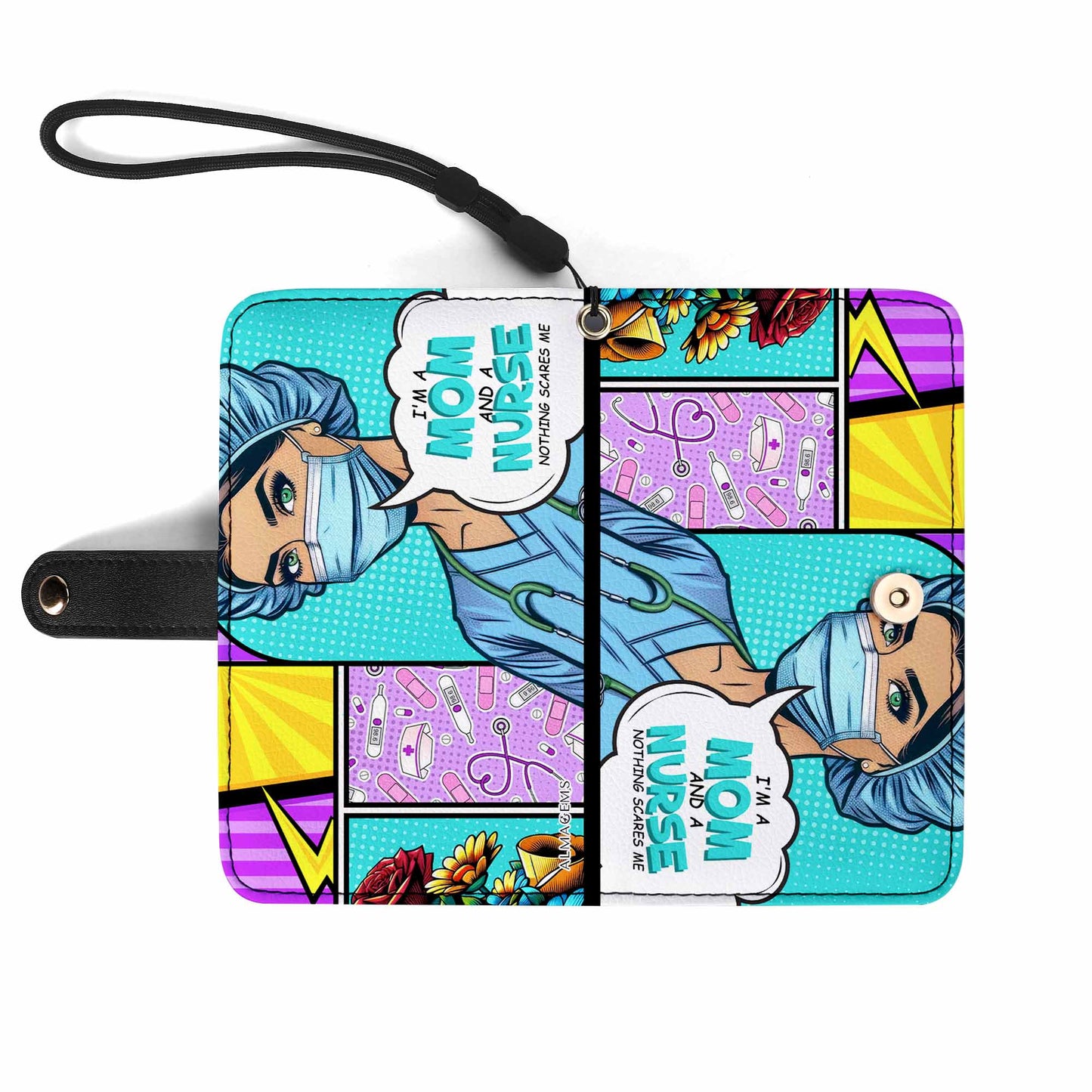 Custom Name And Title "I'm A Mom And..." - Personalized Custom Phone Leather Wallet - MM01PW