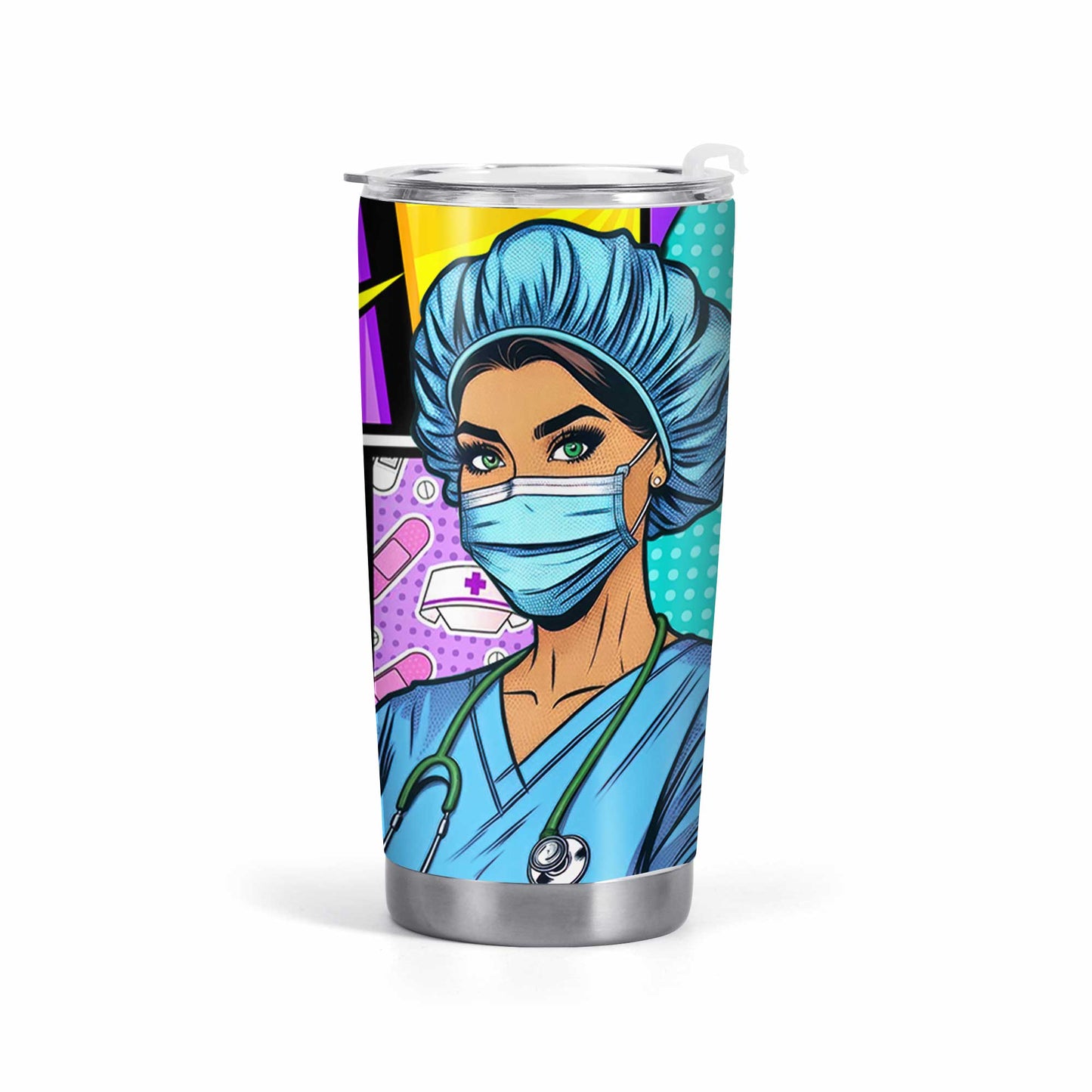 Nombre y título personalizados: soy mamá. Vaso de acero inoxidable personalizado de 20 oz y 30 oz. MM01TB