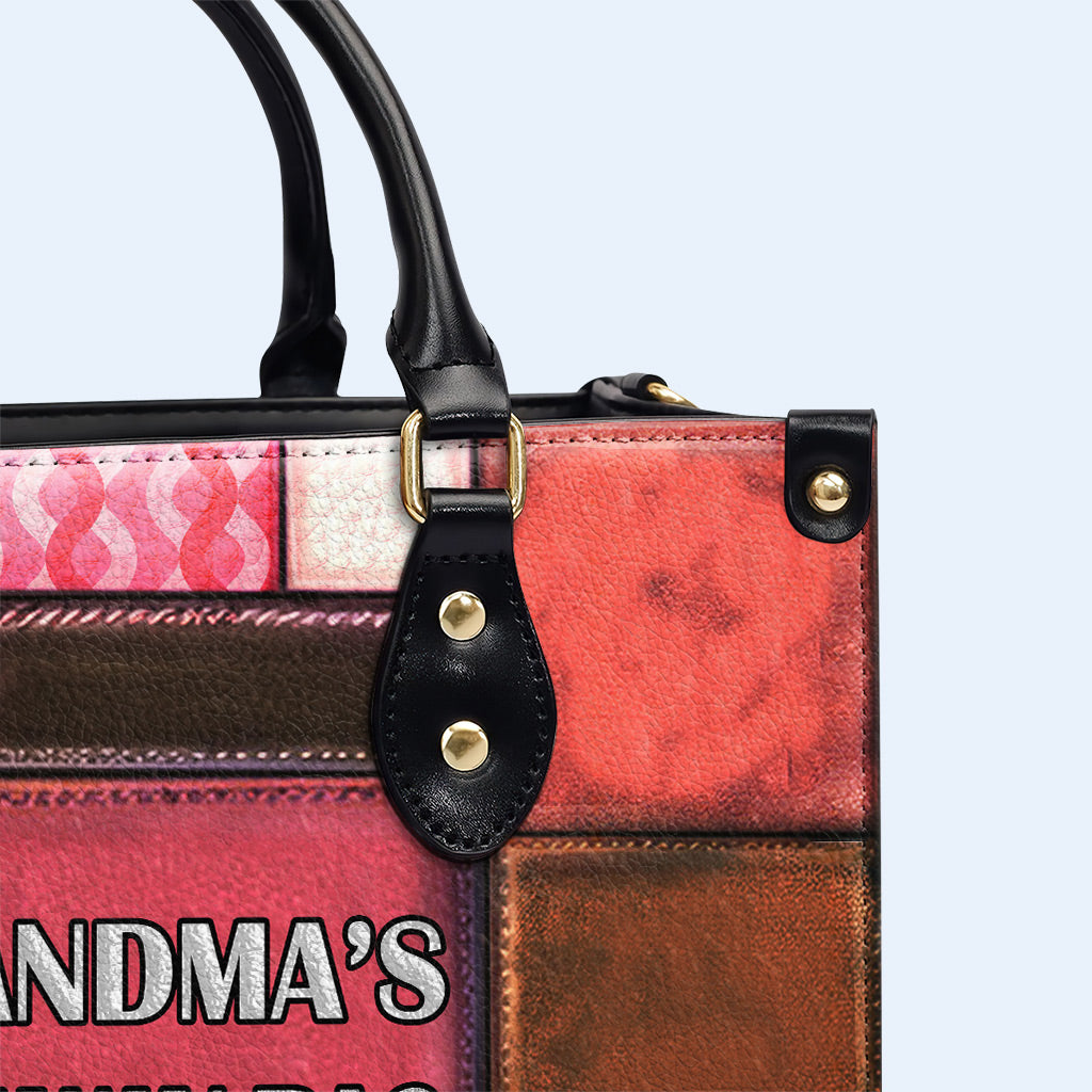 Bolso de mano de cuero personalizado para la abuela - MM02