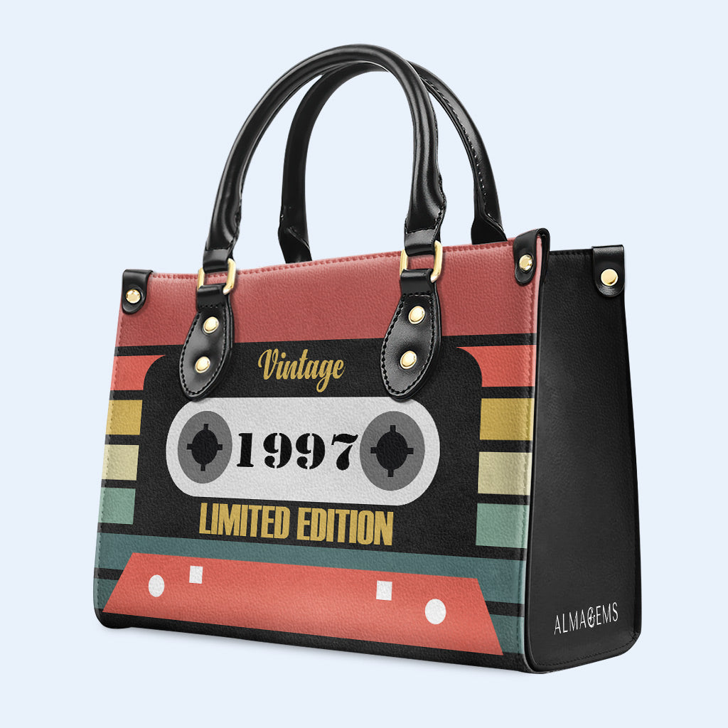 Bolso de mano de cuero personalizado de edición limitada vintage - MM08V