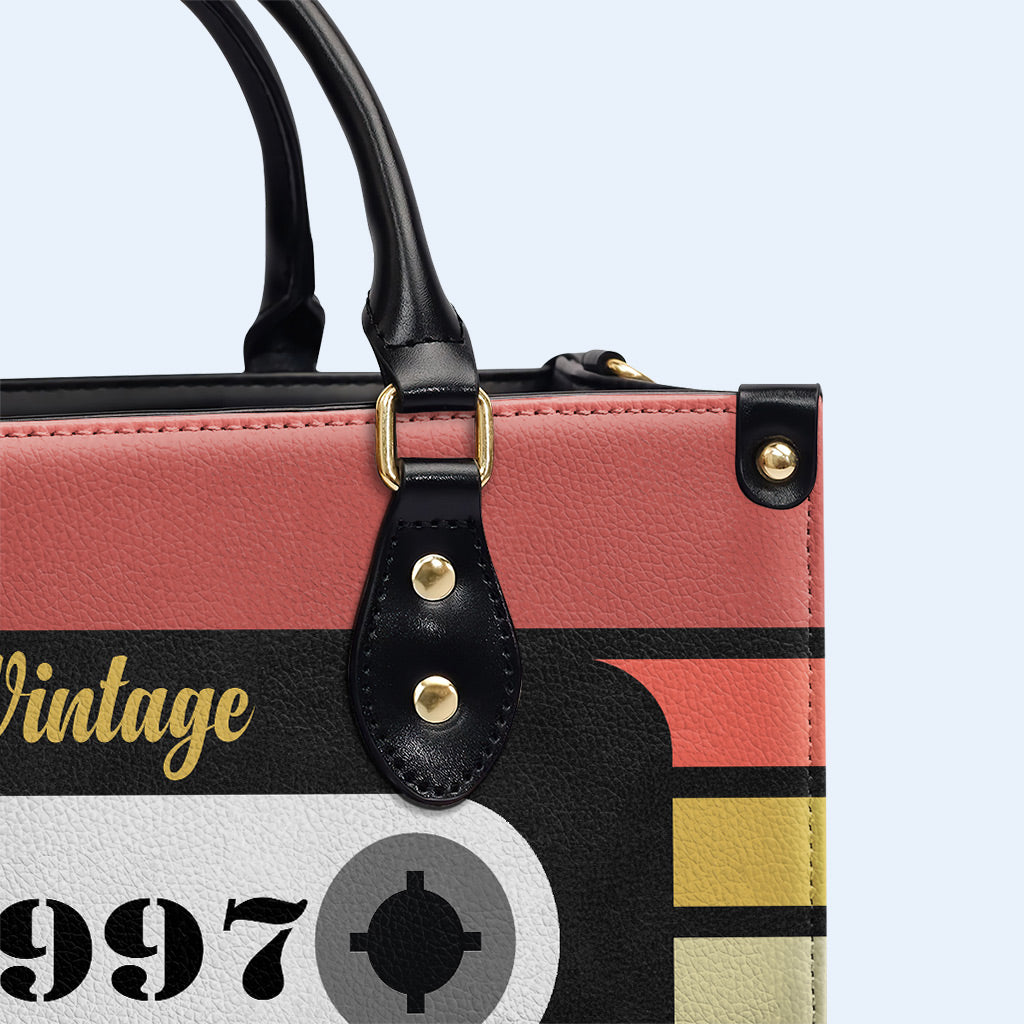 Bolso de mano de cuero personalizado de edición limitada vintage - MM08V