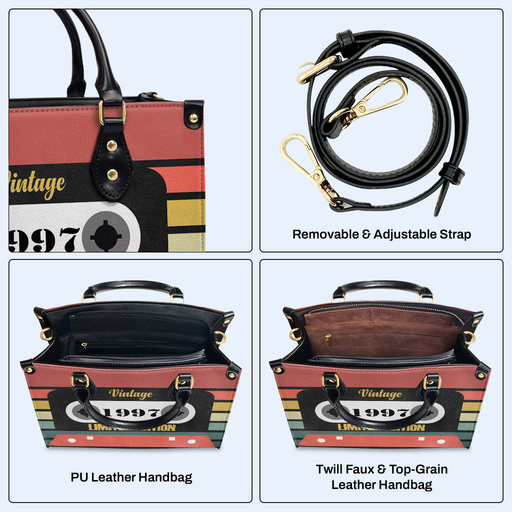 Bolso de mano de cuero personalizado de edición limitada vintage - MM08V