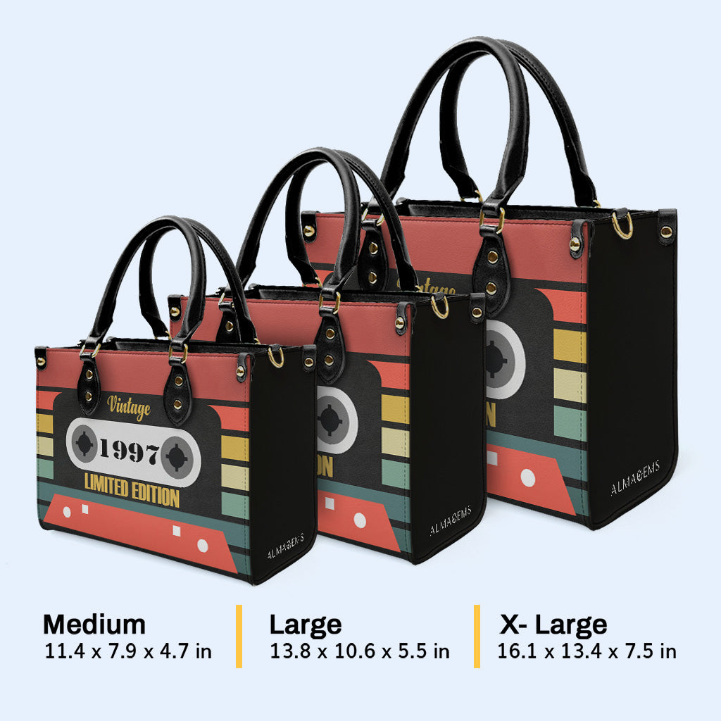 Bolso de mano de cuero personalizado de edición limitada vintage - MM08V
