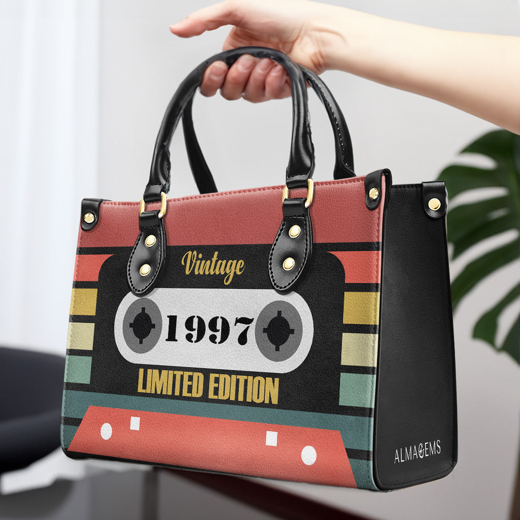 Bolso de mano de cuero personalizado de edición limitada vintage - MM08V