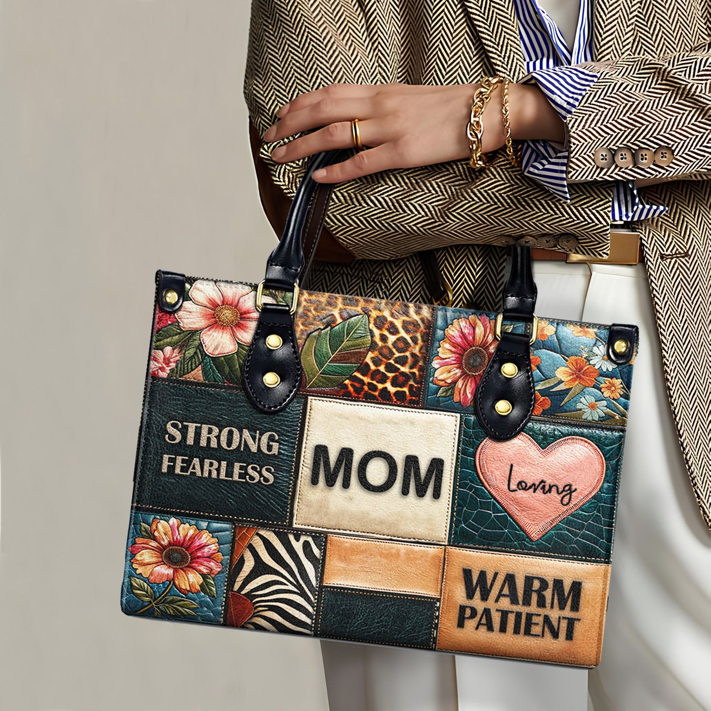 Mamá - Bolso de mano de piel personalizado - MM13
