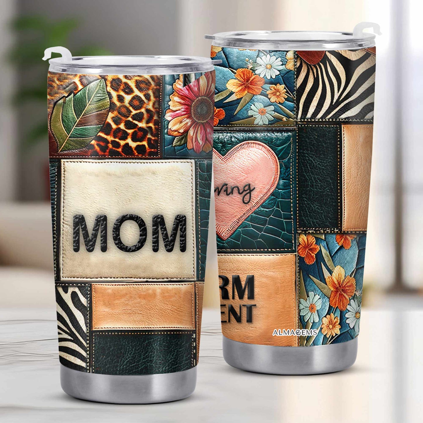 Maman - Gobelet personnalisé en acier inoxydable 20 oz 30 oz - MM13TB