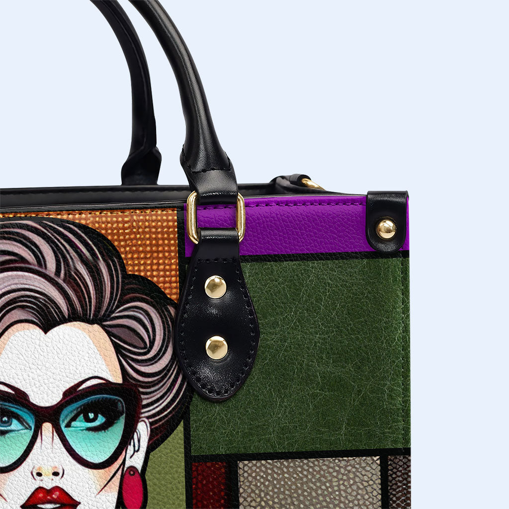 Être grand-mère n'a pas de prix - Sac à main en cuir personnalisé - MM16