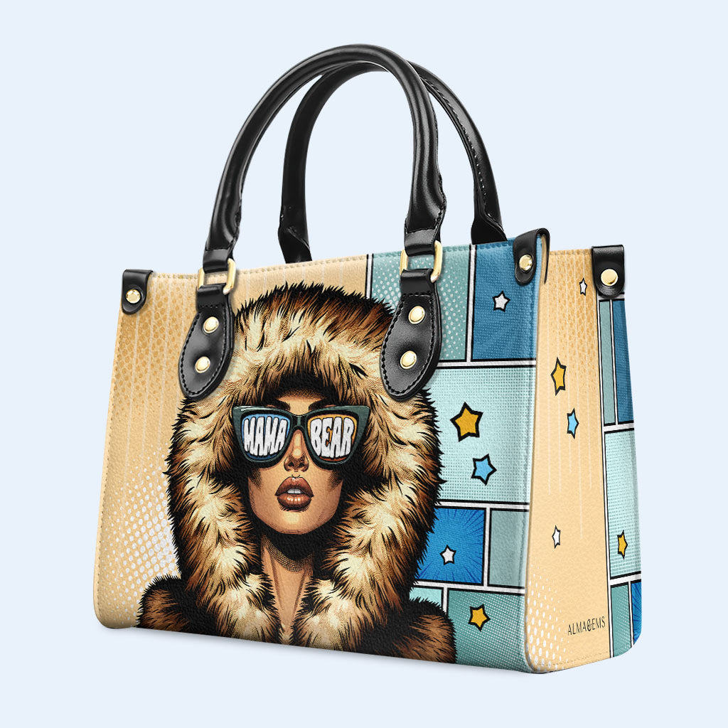 Maman Ours - Sac à main en cuir personnalisé - MM19