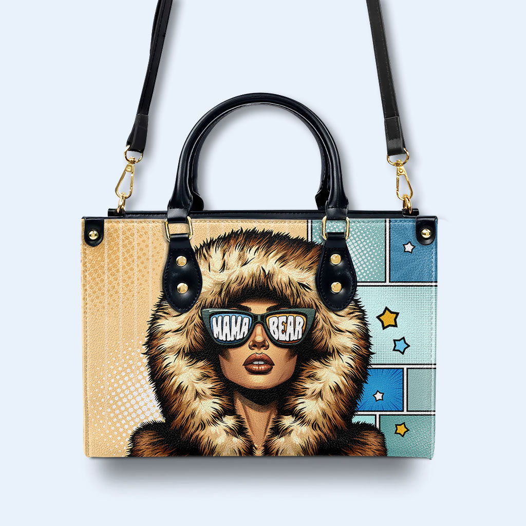 Maman Ours - Sac à main en cuir personnalisé - MM19