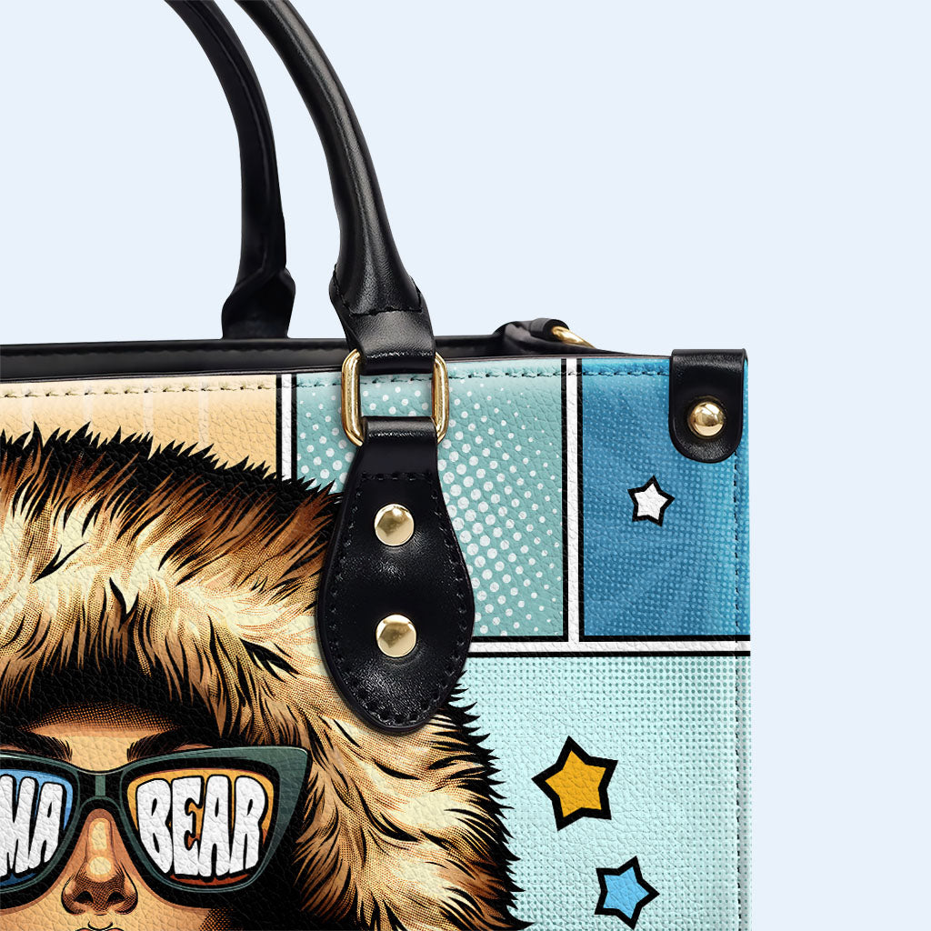 Maman Ours - Sac à main en cuir personnalisé - MM19