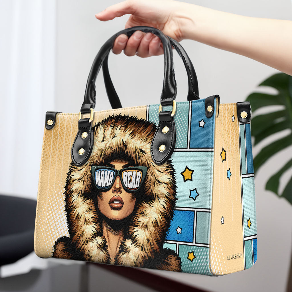Maman Ours - Sac à main en cuir personnalisé - MM19