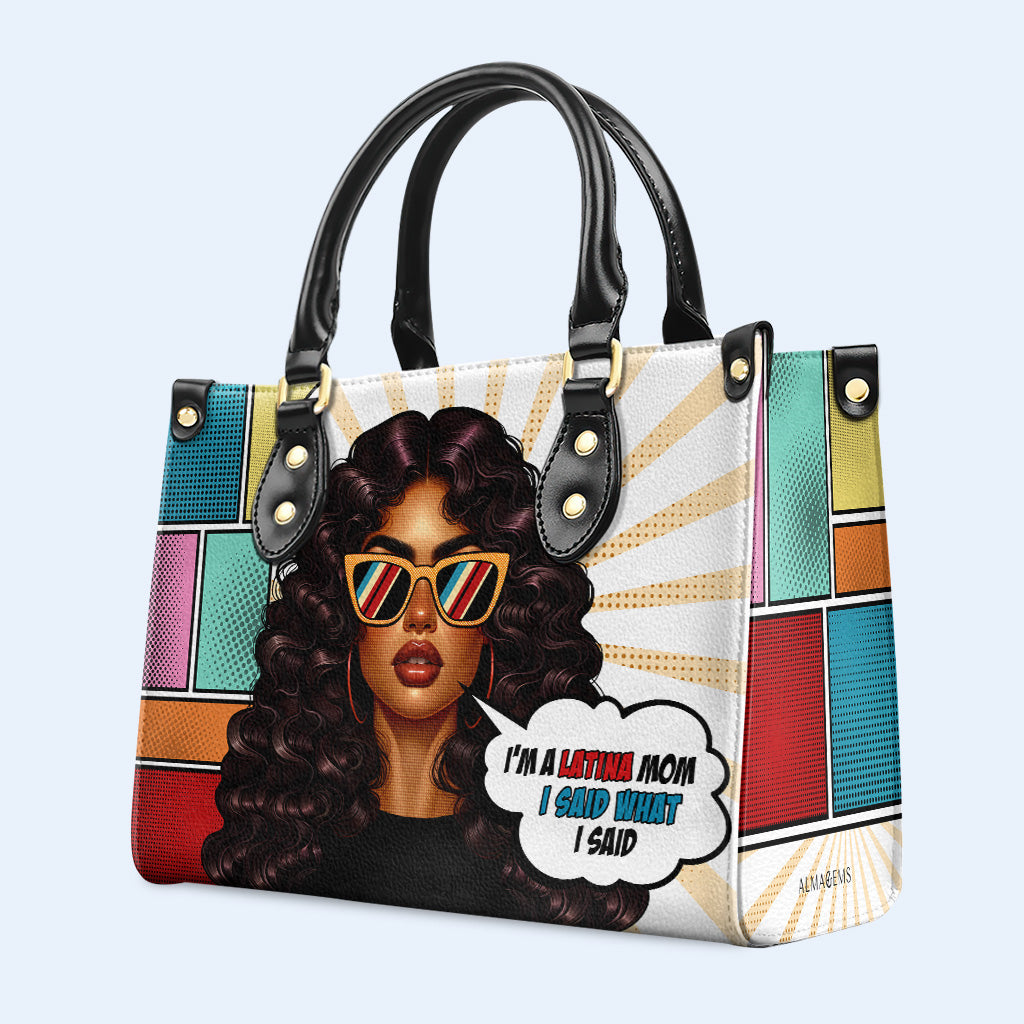 Latina Mom - Sac à main en cuir personnalisé - MM20
