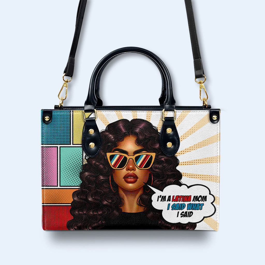 Latina Mom - Sac à main en cuir personnalisé - MM20