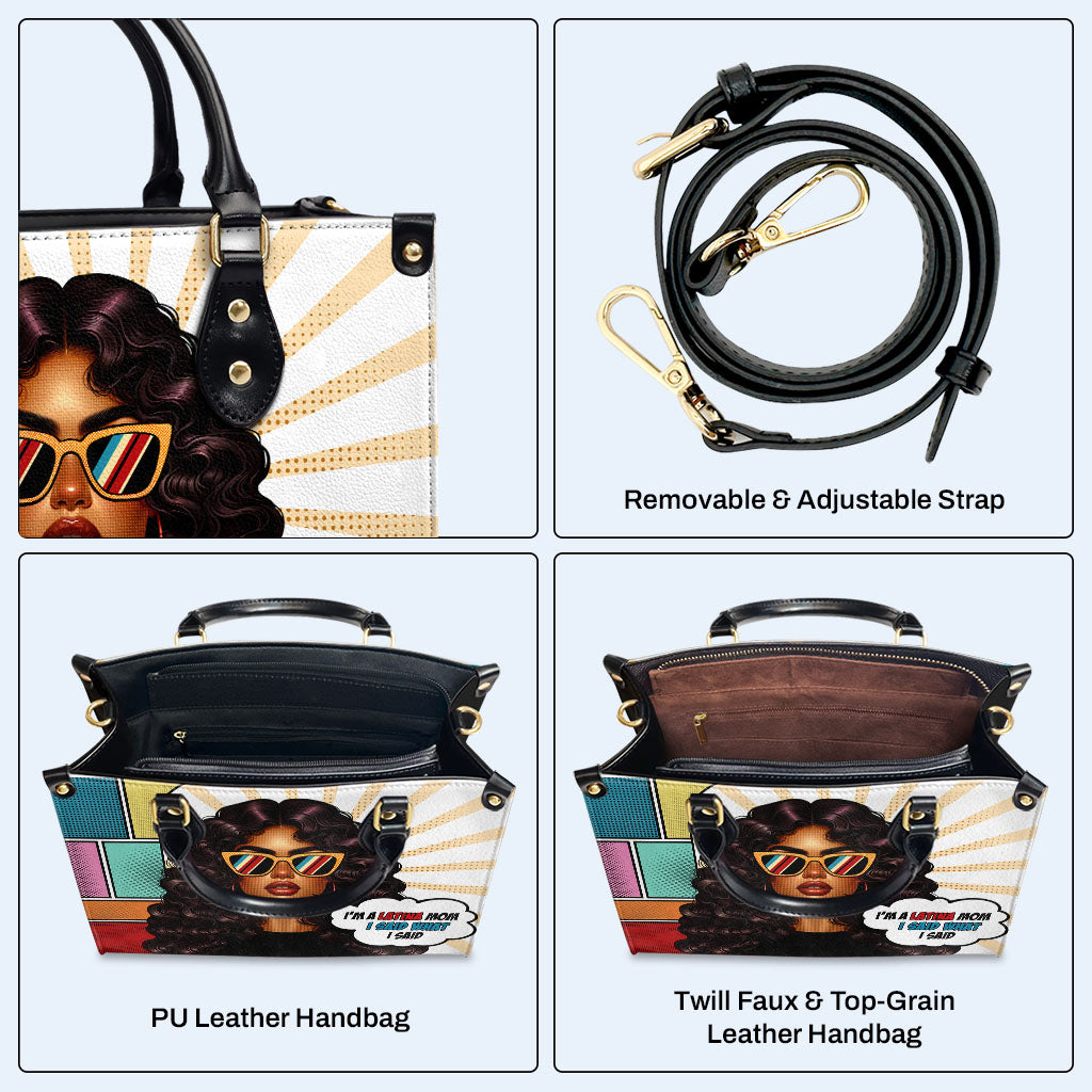 Latina Mom - Sac à main en cuir personnalisé - MM20