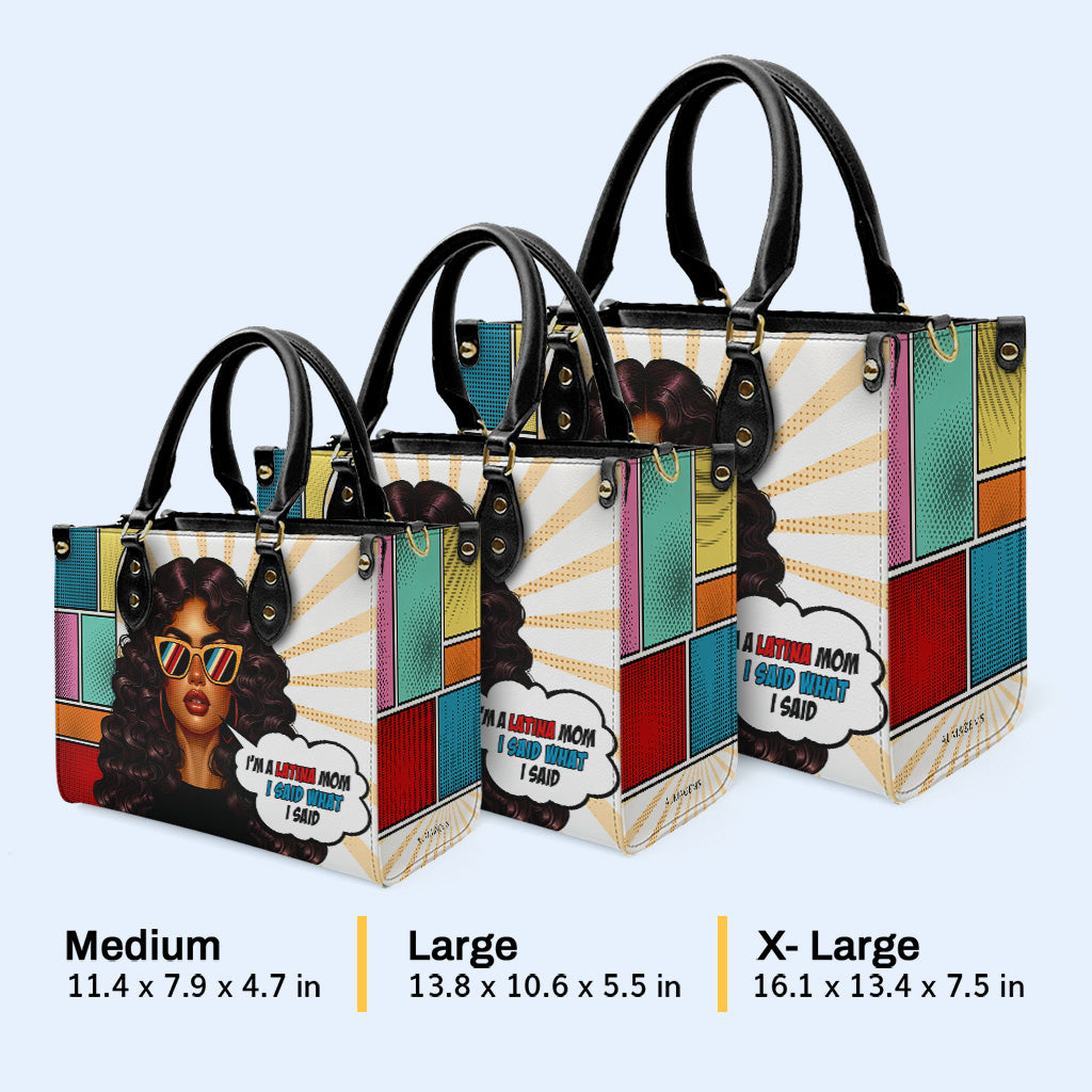 Latina Mom - Sac à main en cuir personnalisé - MM20