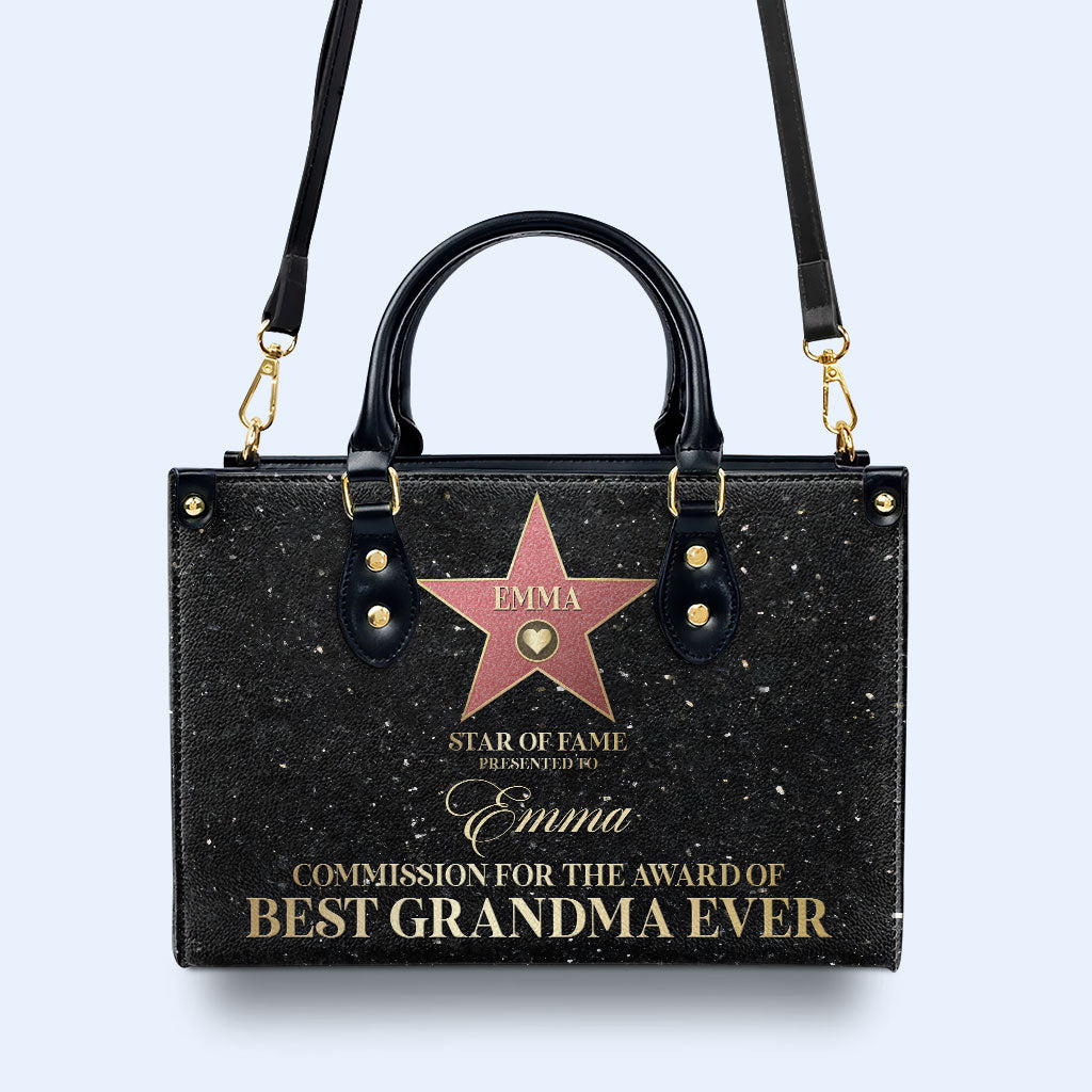 Star Of Fame - Personalized Custom Leather Handbag - MM26