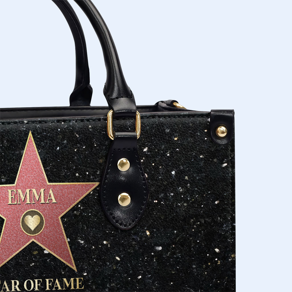Star Of Fame - Personalized Custom Leather Handbag - MM26