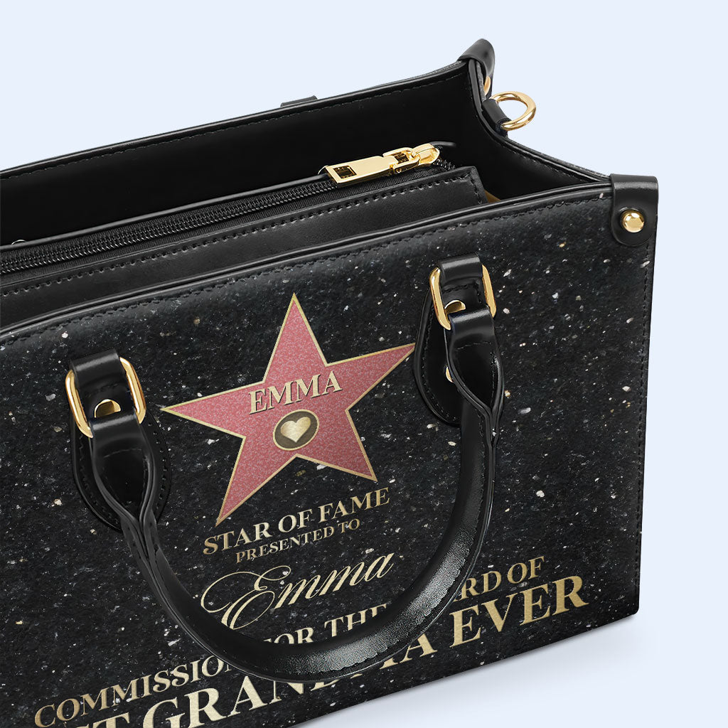 Star Of Fame - Personalized Custom Leather Handbag - MM26
