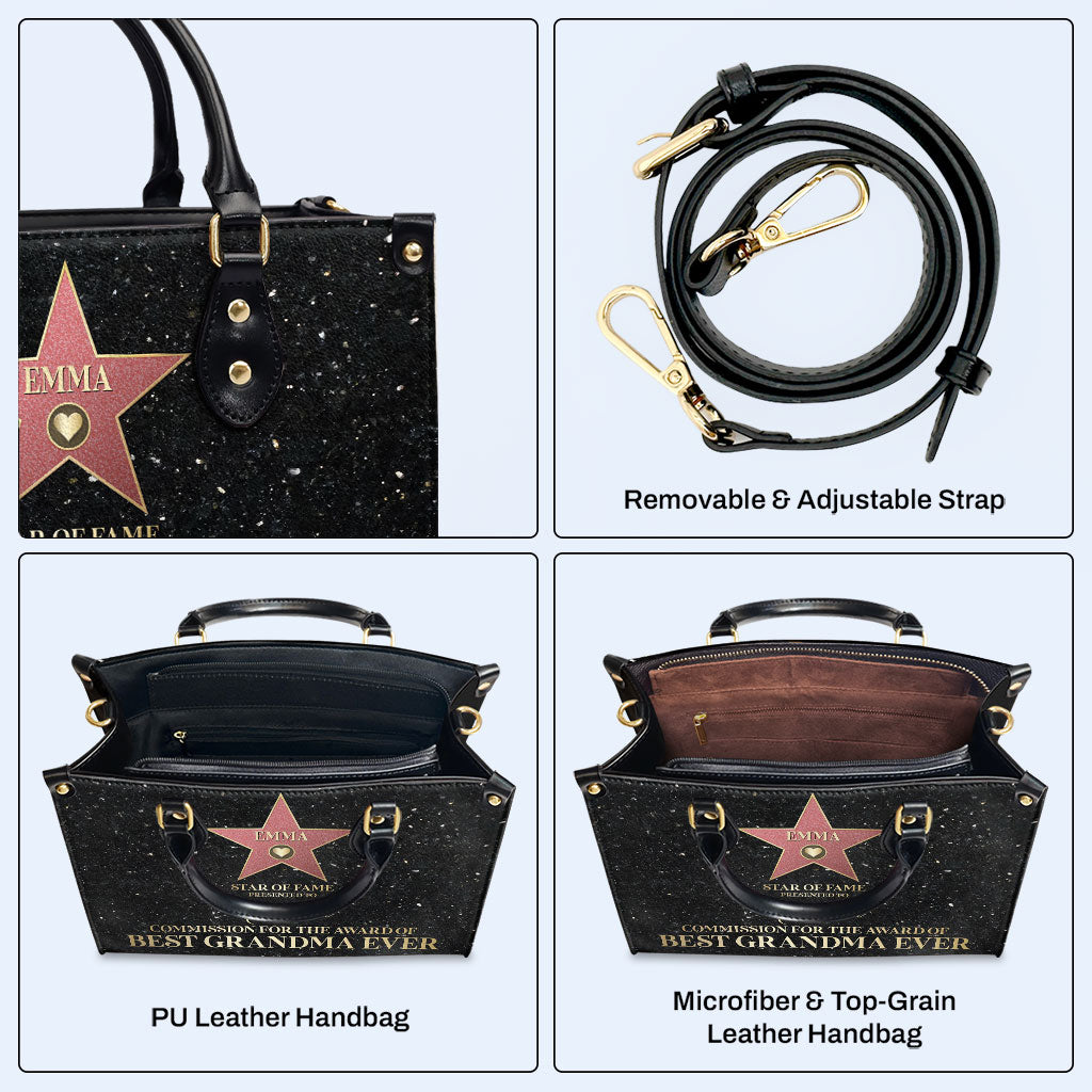 Star Of Fame - Personalized Custom Leather Handbag - MM26
