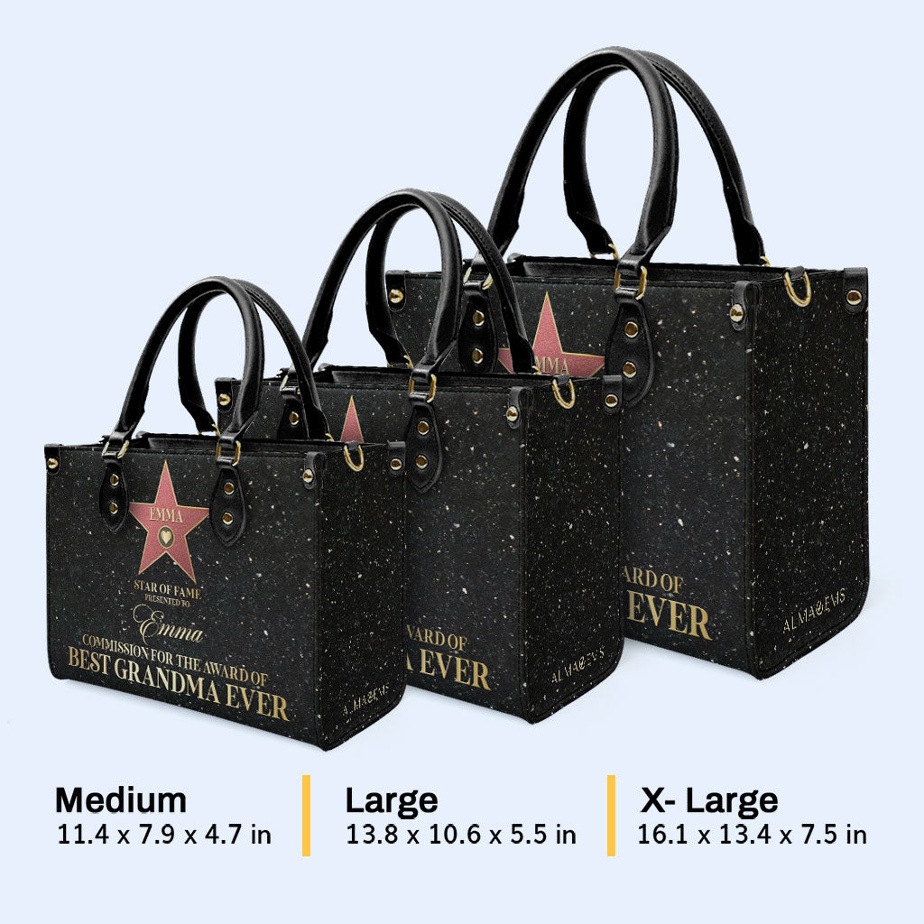 Star Of Fame - Personalized Custom Leather Handbag - MM26