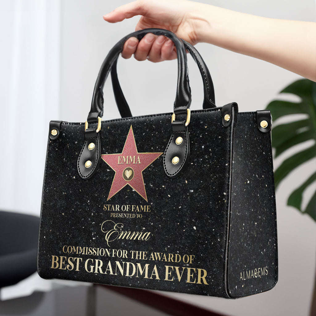 Star Of Fame - Personalized Custom Leather Handbag - MM26