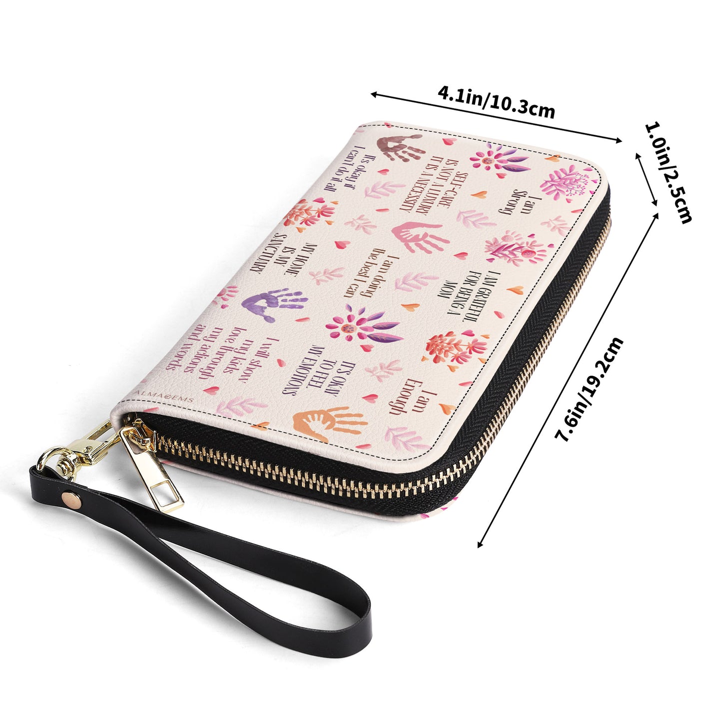 Je suis reconnaissante d'être maman - Portefeuille en cuir pour femme - MM27WL