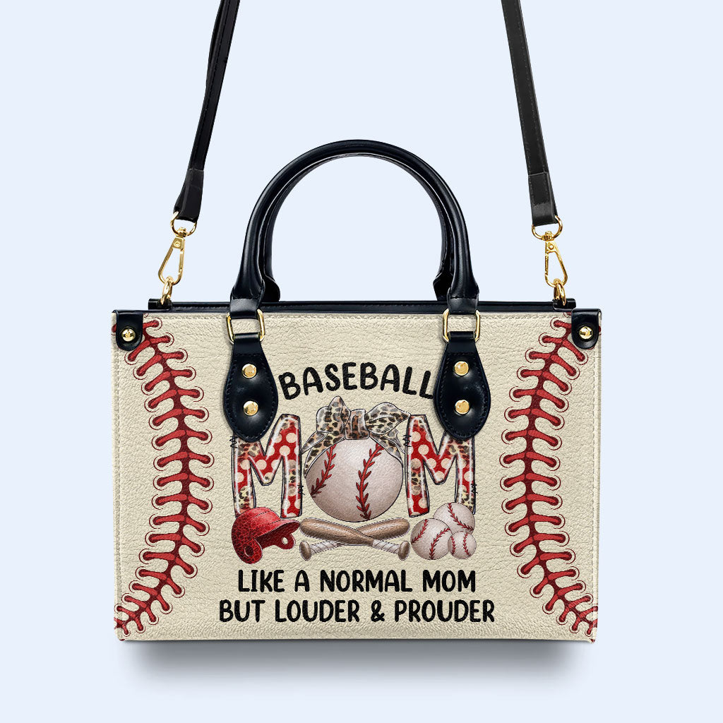 Mamá del béisbol - Bolso de mano de cuero personalizado - MM29