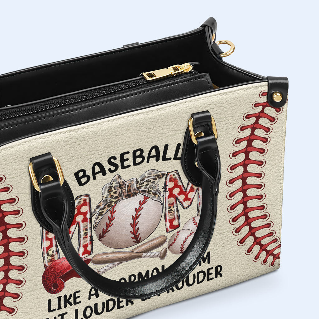 Mamá del béisbol - Bolso de mano de cuero personalizado - MM29