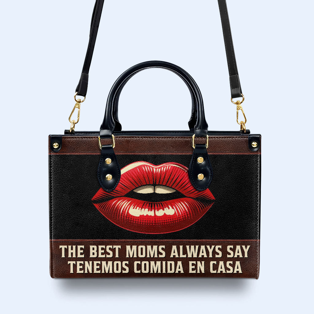 Las mejores mamás - Bolso de mano de cuero personalizado - MM31